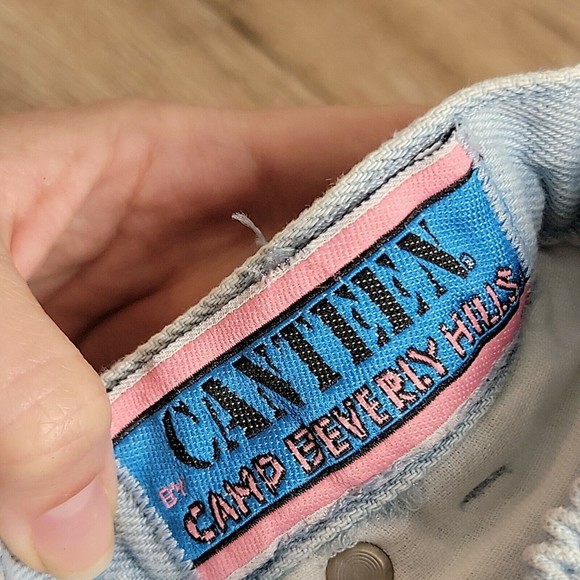 Canteen By Camp Beverly Hills Vintage Jeans ~ Sz 4 ~ Stretchy Waist ~ Light - Picture 4 of 8
